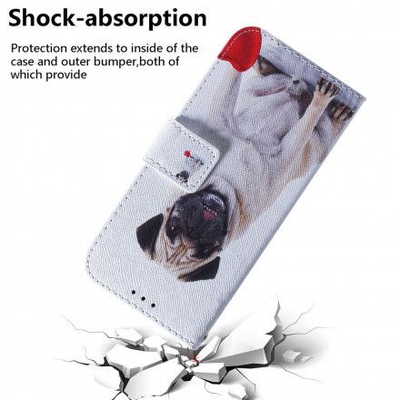 Folio Deksel Til Motorola Edge 20 Pug Dog