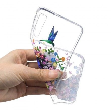 Deksel Til Samsung Galaxy A7 Transparent Blomsterjente