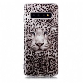 Deksel Til Samsung Galaxy S10 Fluorescerende Leopard