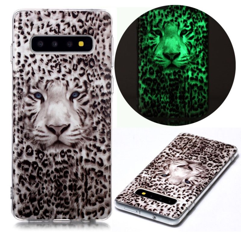 Deksel Til Samsung Galaxy S10 Fluorescerende Leopard