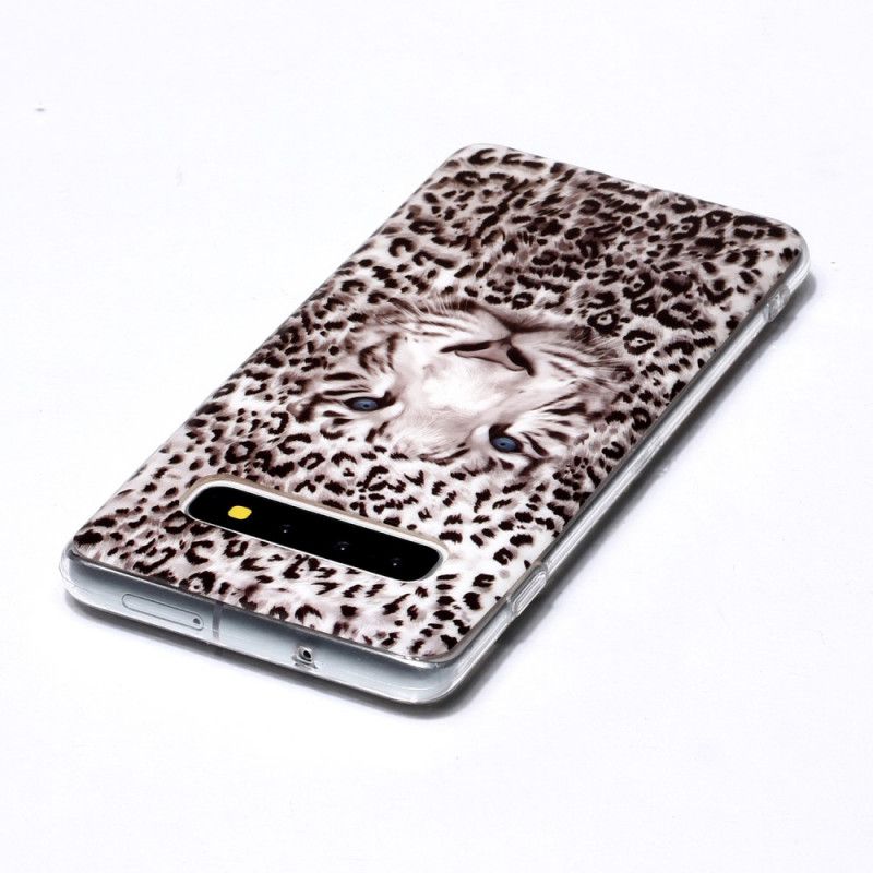 Deksel Til Samsung Galaxy S10 Fluorescerende Leopard