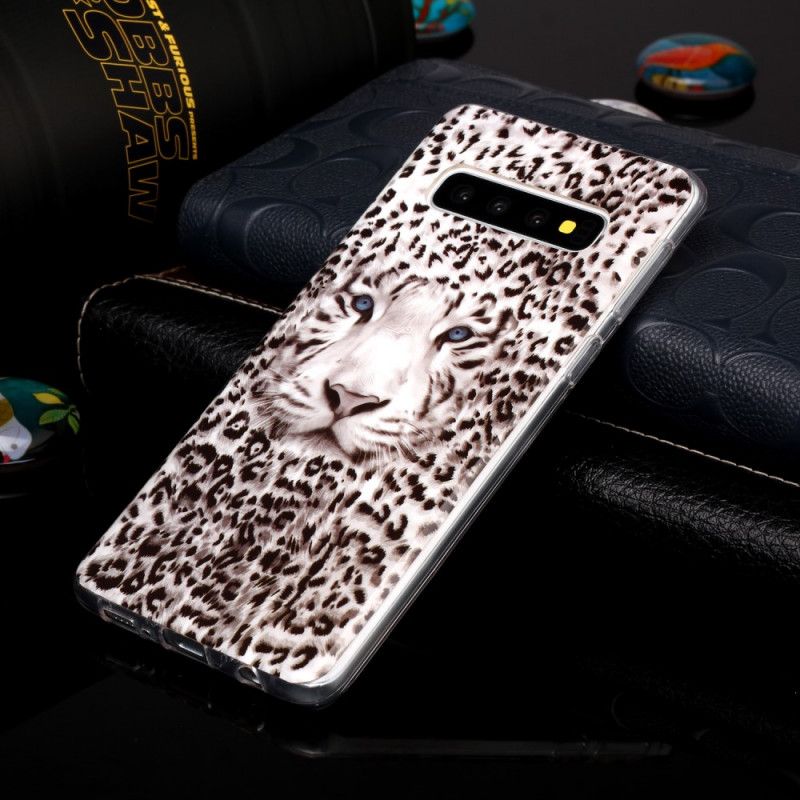 Deksel Til Samsung Galaxy S10 Fluorescerende Leopard