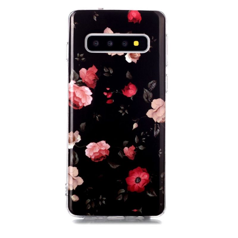 Deksel Til Samsung Galaxy S10 Fluorescerende Liberty-blomster