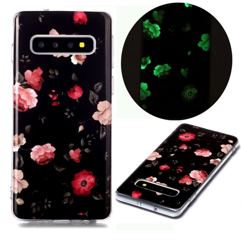 Deksel Til Samsung Galaxy S10 Fluorescerende Liberty-blomster