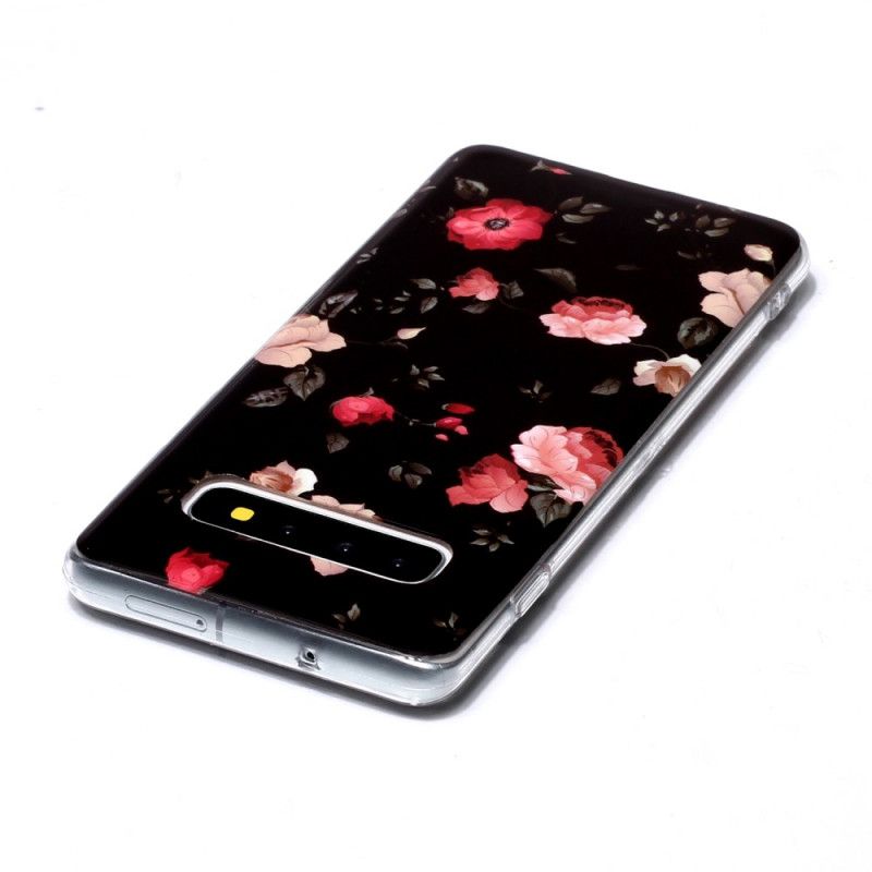 Deksel Til Samsung Galaxy S10 Fluorescerende Liberty-blomster