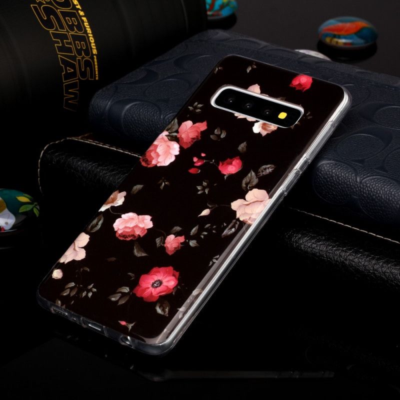 Deksel Til Samsung Galaxy S10 Fluorescerende Liberty-blomster