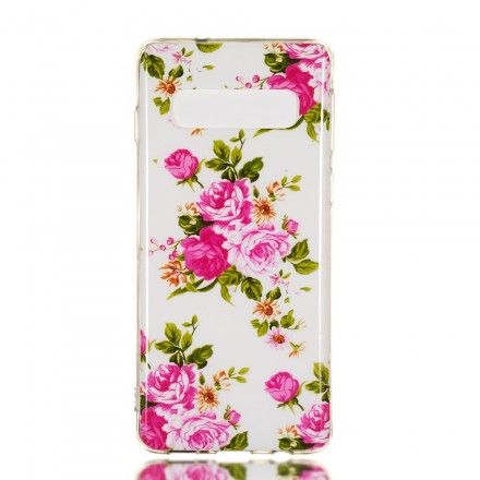 Deksel Til Samsung Galaxy S10 Fluorescerende Liberty-blomster