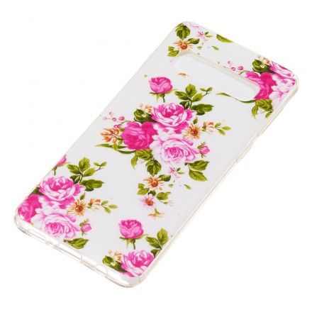 Deksel Til Samsung Galaxy S10 Fluorescerende Liberty-blomster