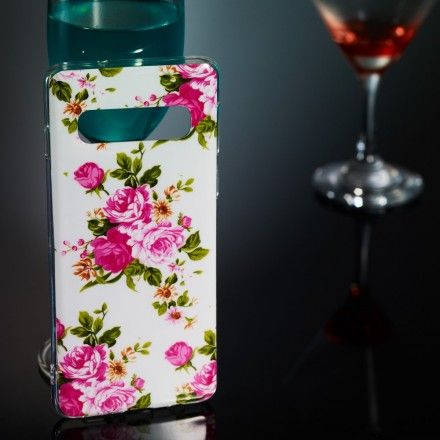 Deksel Til Samsung Galaxy S10 Fluorescerende Liberty-blomster