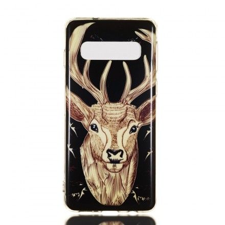 Deksel Til Samsung Galaxy S10 Fluorescerende Majestic Stag