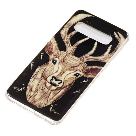 Deksel Til Samsung Galaxy S10 Fluorescerende Majestic Stag