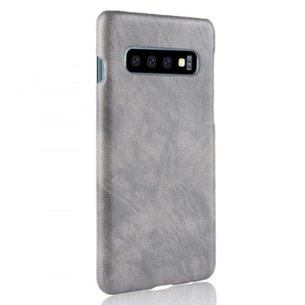 Deksel Til Samsung Galaxy S10 Litchi Skinneffekt