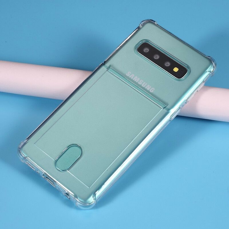 Deksel Til Samsung Galaxy S10 Transparent Kortholder