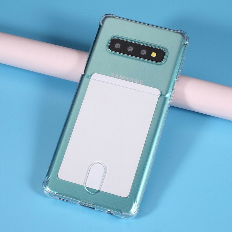 Deksel Til Samsung Galaxy S10 Transparent Kortholder