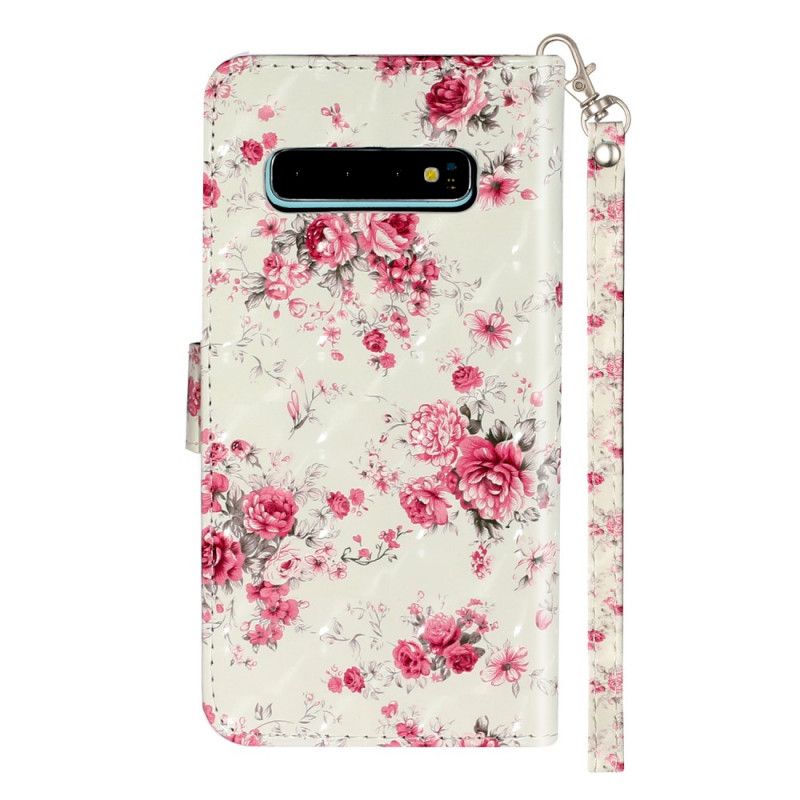 Folio Deksel Til Samsung Galaxy S10 Liberty Royal Flowers