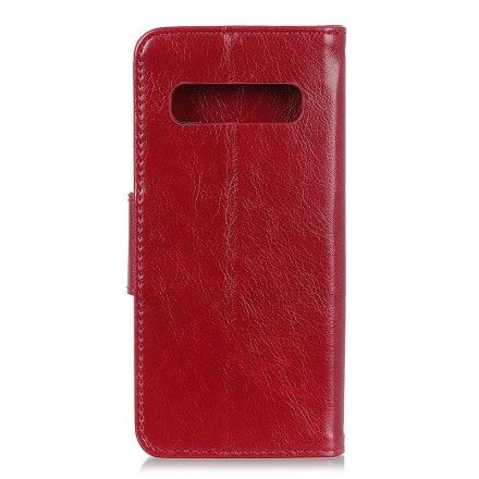 Folio Deksel Til Samsung Galaxy S10 Skinny Leather Effect