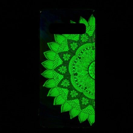 Mobildeksel Til Samsung Galaxy S10 Fluorescerende Mandala