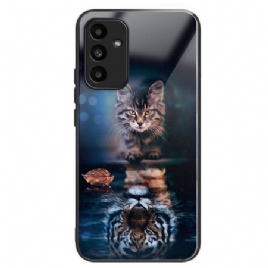 Deksel Samsung Galaxy A15 5g Katt Og Tiger Herdet Glass