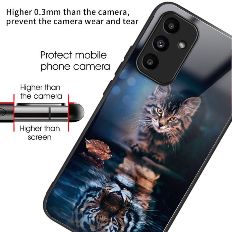 Deksel Samsung Galaxy A15 5g Katt Og Tiger Herdet Glass