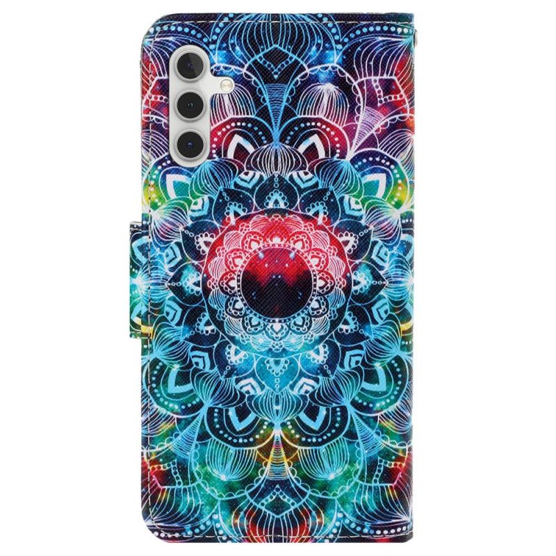 Folio Deksel Samsung Galaxy A15 5g Suveren Mandala Med Stropp