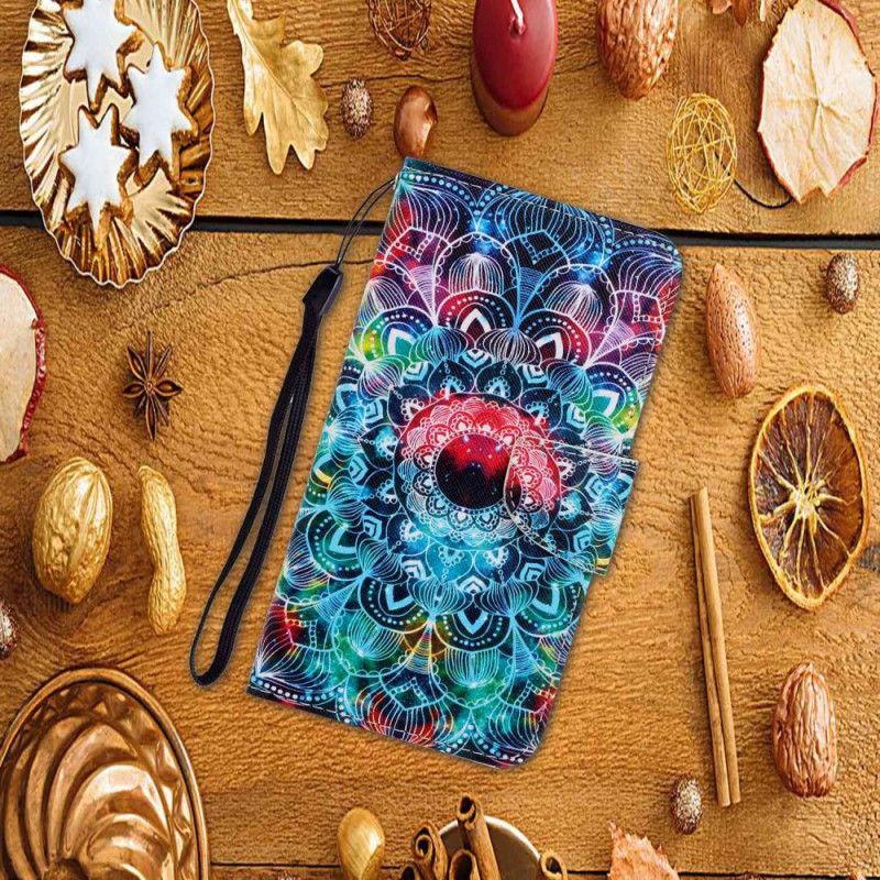 Folio Deksel Samsung Galaxy A15 5g Suveren Mandala Med Stropp