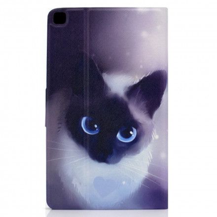 Folio Deksel Til Samsung Galaxy Tab A7 Blue Eyes Cat