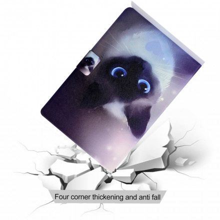 Folio Deksel Til Samsung Galaxy Tab A7 Blue Eyes Cat