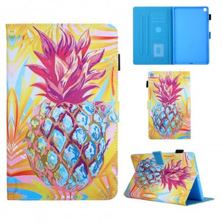 Folio Deksel Til Samsung Galaxy Tab A7 Oransje Ananas