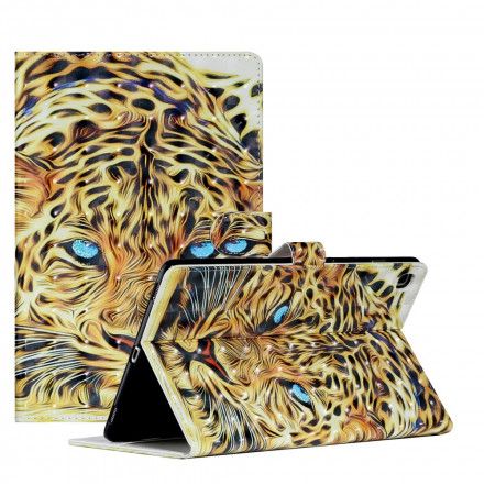 Lærdeksel Til Samsung Galaxy Tab A7 Leopard