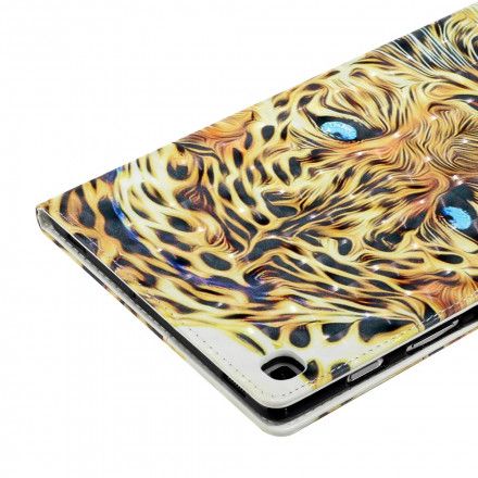 Lærdeksel Til Samsung Galaxy Tab A7 Leopard