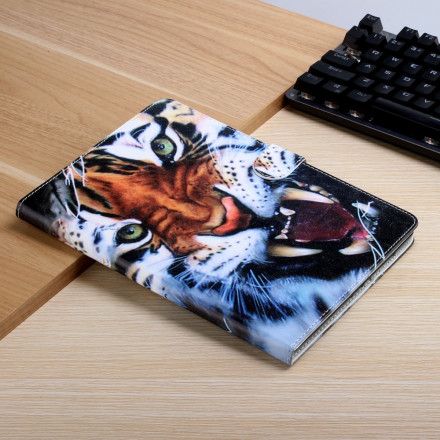 Lærdeksel Til Samsung Galaxy Tab A7 Vakker Tiger