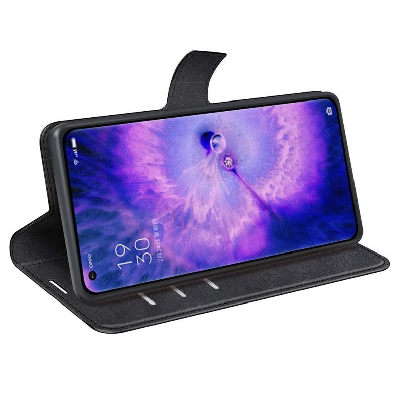 Folio Deksel Til Oppo Find X5 Ekstremt Slank Skinneffekt