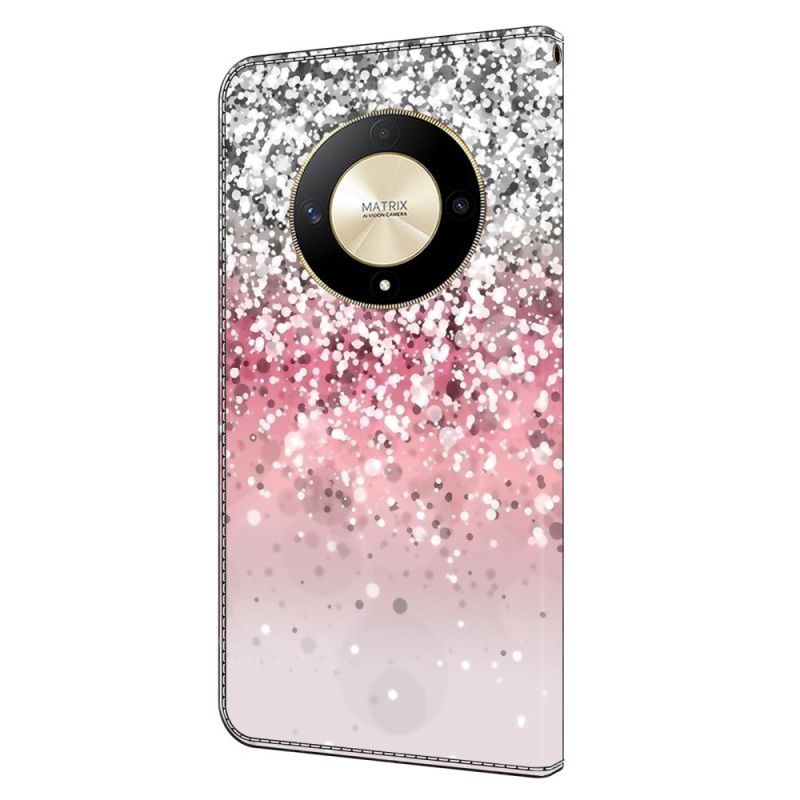 Folio Deksel Honor X9b / Magic 6 Lite Gradient Glitter Beskyttelse Deksel