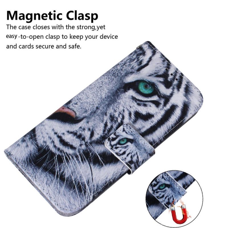 Folio Deksel Honor X9b / Magic 6 Lite White Tiger