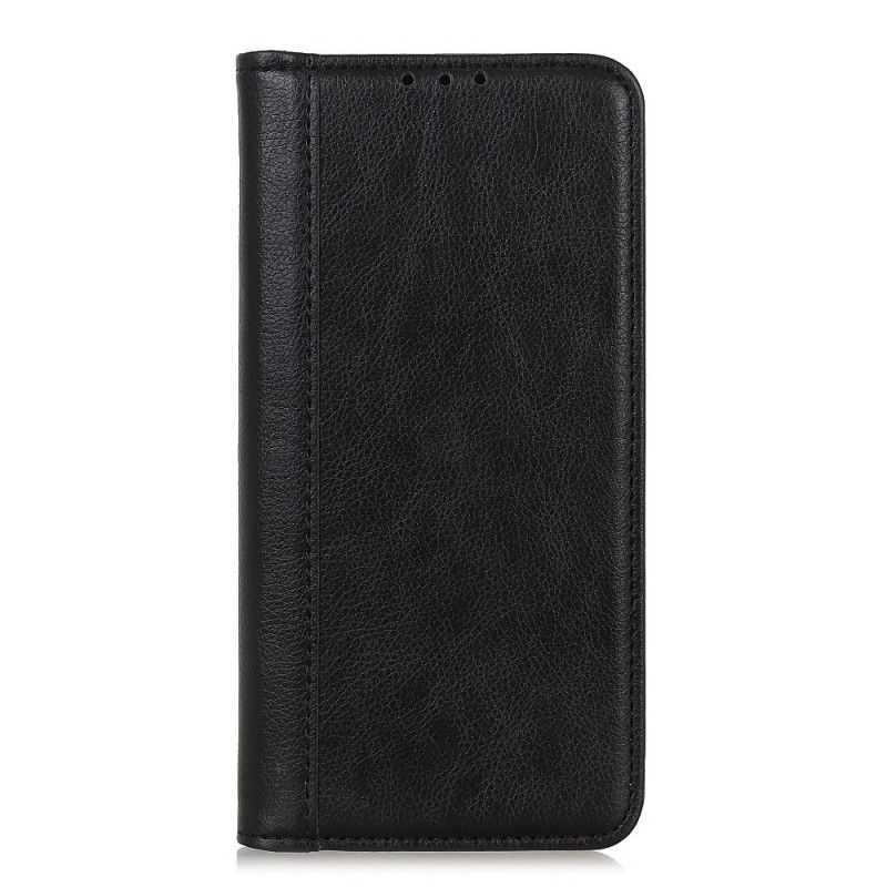 Beskyttelse Deksel Til Moto E40 / E30 / E20 Folio Deksel Elegance Split Litchi Leather