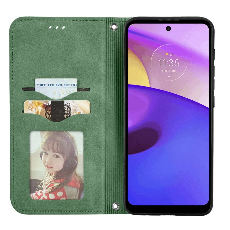 Beskyttelse Deksel Til Moto E40 / E30 / E20 Folio Deksel Skin-touch Design