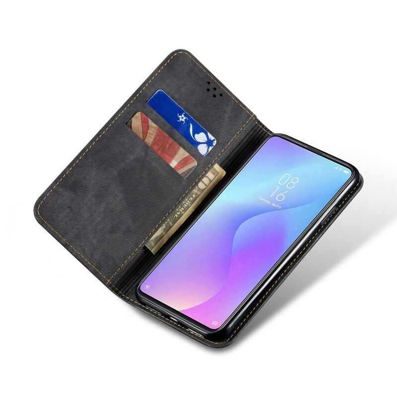 Beskyttelse Deksel Til Xiaomi Mi 9T / Mi 9T Pro Folio Deksel Denimstoff