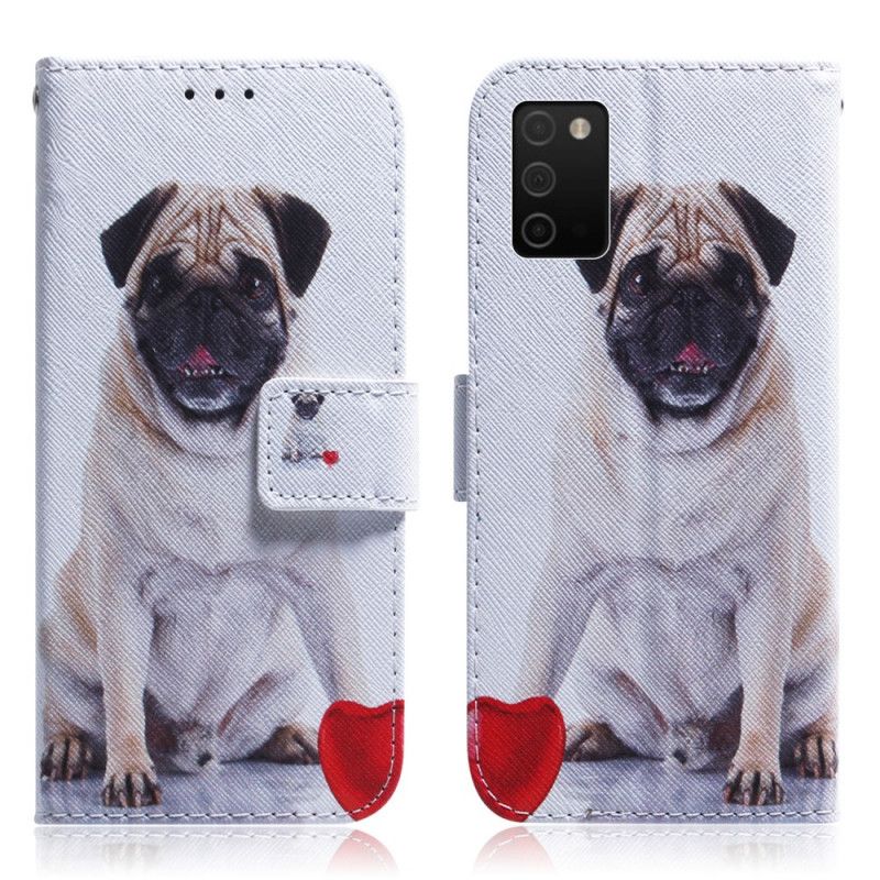 Folio Deksel Til Samsung Galaxy A03s Pug Dog