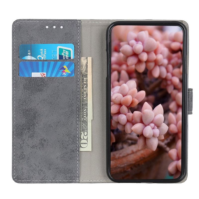 Folio Deksel Til Samsung Galaxy A03s Vintage Kunstskinn