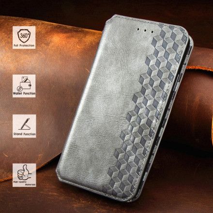 Beskyttelse Deksel Til Samsung Galaxy A22 4G Folio Deksel Diamond Texture Leather Effect