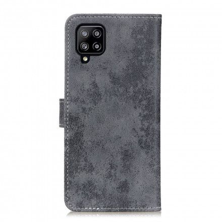 Folio Deksel Til Samsung Galaxy A22 4G Vintage Skinneffekt