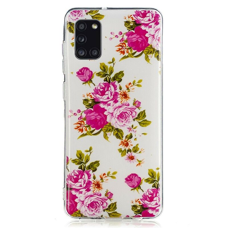 Deksel Til Samsung Galaxy A31 Fluorescerende Liberty-blomster