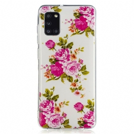 Deksel Til Samsung Galaxy A31 Fluorescerende Liberty-blomster