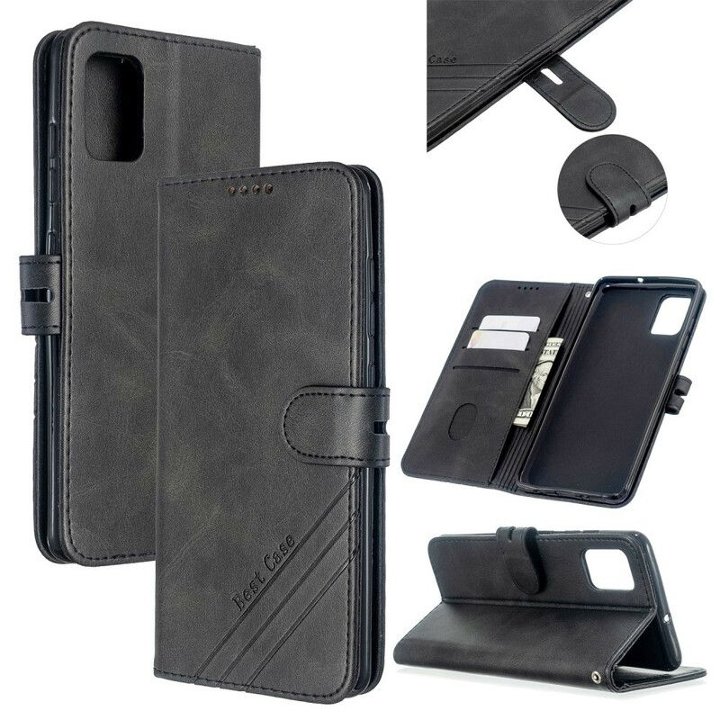 Folio Deksel Til Samsung Galaxy A31 Faux Leather Best Series