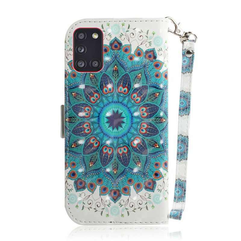 Folio Deksel Til Samsung Galaxy A31 Med Kjede Masterful Strappy Mandala