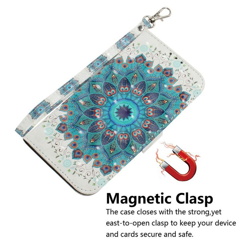 Folio Deksel Til Samsung Galaxy A31 Med Kjede Masterful Strappy Mandala