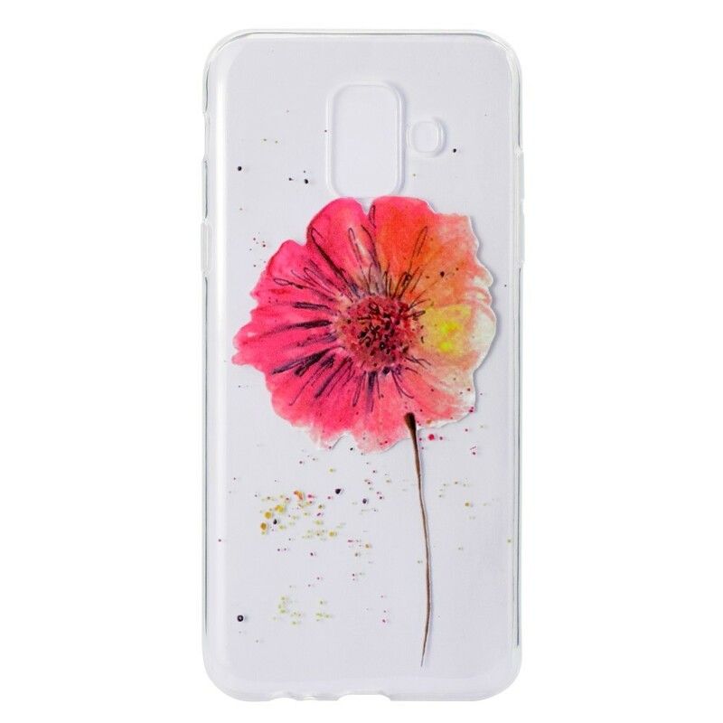 Deksel Til Samsung Galaxy A6 Sømløst Blomstermønster I Akvarell