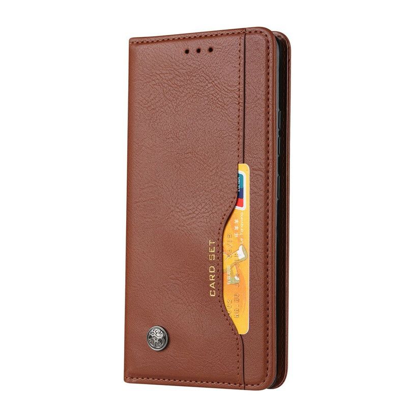 Beskyttelse Deksel Til Huawei P Smart 2021 Folio Deksel Faux Leather Card Holder