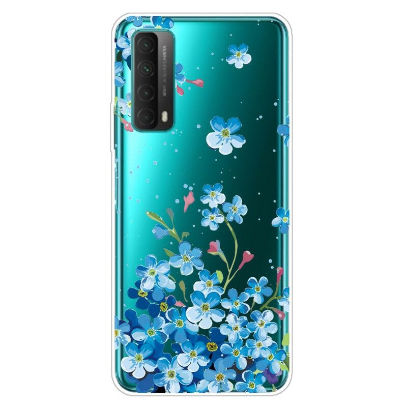 Deksel Til Huawei P Smart 2021 Bukett Med Blå Blomster