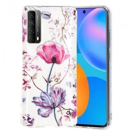 Deksel Til Huawei P Smart 2021 Marmorerte Blomster